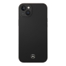 Чехол Mercedes Liquid Silicone Hard для iPhone 14 Plus, черный