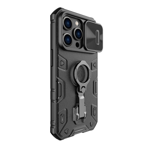 Противоударный чехол Nillkin CamShield Armor Pro для iPhone 14 Pro, черный