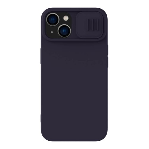 Чехол Nillkin CamShield Silky Magnetic Silicone для iPhone 14, Dark Purple (magsafe)