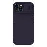 Чехол Nillkin CamShield Silky Magnetic Silicone для iPhone 14, Dark Purple (magsafe)