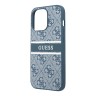 Чехол Guess 4G Stripe printed logo Hard для iPhone 14 Pro Max, синий