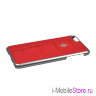 Кожаный чехол Ferrari 458 Hard для iPhone 6 Plus/6s+, красный