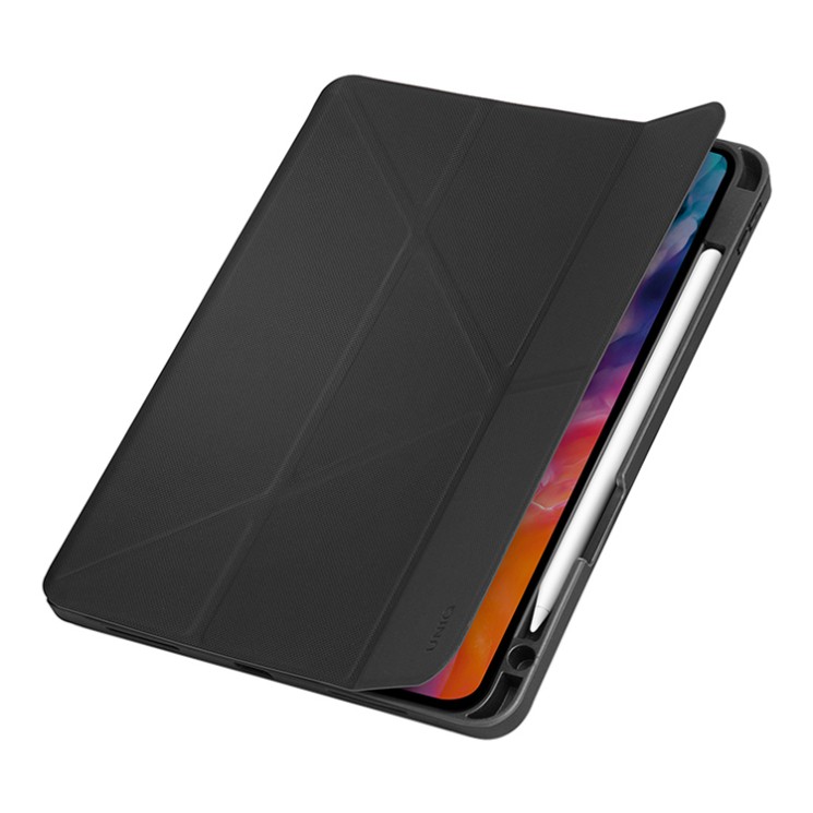 Чехол Uniq Transforma Rigor Anti-microbial для iPad Air 10.9 (2022/20) с отсеком для стилуса, серый