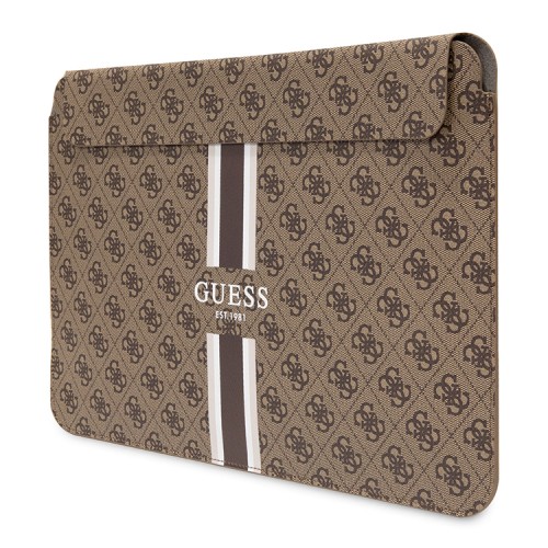 Чехол Guess Sleeve 4G Stripes для ноутбуков 13-14", коричневый