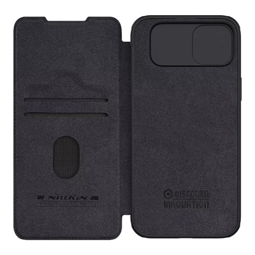 Nillkin для iPhone 15 чехол QIN Pro Booktype Black