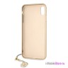 Чехол Guess 4G Charms Hard для iPhone X/XS, коричневый