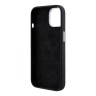 BMW для iPhone 15 Plus чехол Signature Liquid silicone Laser Ring Hard Black (MagSafe)