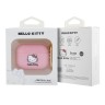Hello Kitty для Airpods Pro чехол Liquid silicone 3D Rubber Kitty Head Pink
