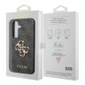 Guess для Galaxy S24+ чехол PU 4G Big metal logo Hard Grey