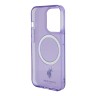 U.S. Polo для iPhone 15 Pro чехол PC/TPU Double Horse logo Hard Purple (MagSafe)