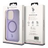 U.S. Polo для iPhone 15 Pro чехол PC/TPU Double Horse logo Hard Purple (MagSafe)