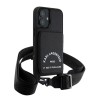 Karl Lagerfeld для iPhone 16 чехол Crossbody cardslot PU Saffiano RSG Hard Black