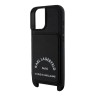 Karl Lagerfeld для iPhone 16 чехол Crossbody cardslot PU Saffiano RSG Hard Black