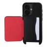 Karl Lagerfeld для iPhone 16 чехол Crossbody cardslot PU Saffiano RSG Hard Black