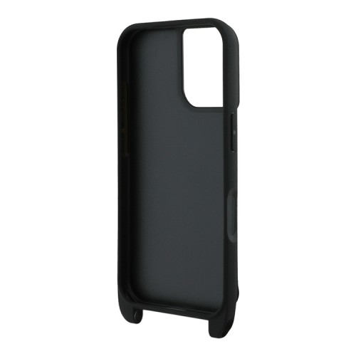 Karl Lagerfeld для iPhone 16 чехол Crossbody cardslot PU Saffiano RSG Hard Black