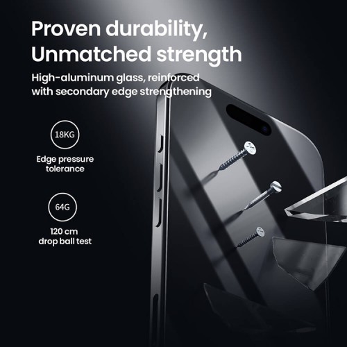 Nillkin стекло с тонкой рамкой для iPhone 16 Pro Max, CP+PRO 0.25mm Narrow border Black