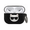 Чехол Karl Lagerfeld Choupette Silicone с кольцом для Airpods Pro, черный