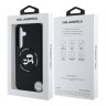 Karl Lagerfeld для Galaxy S25+ чехол Liquid Silicone NFT Karl & Choupette Head Hard Black (MagSafe)