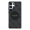 Guess для Galaxy S25 Ultra чехол PU 4G with Round Patch Metal logo Hard Black (MagSafe)