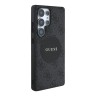 Guess для Galaxy S25 Ultra чехол PU 4G with Round Patch Metal logo Hard Black (MagSafe)
