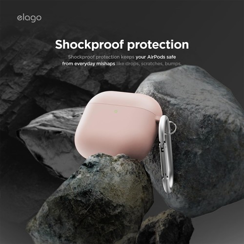 Elago для AirPods 4 чехол Liquid Hybrid Hang case Pink
