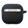Uniq для Airpods 4 чехол CLYDE Lock case Blue/Dark Grey