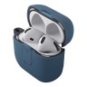 Uniq для Airpods 4 чехол CLYDE Lock case Blue/Dark Grey