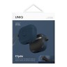 Uniq для Airpods 4 чехол CLYDE Lock case Blue/Dark Grey