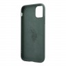 Чехол U.S. Polo Assn. Liquid Silicone Vertical Logo Hard для iPhone 11 Pro Max, зеленый