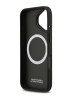 BMW для iPhone 17 чехол M-series PU Carbon/Smooth Metal logo Hard Black/Blue (MagSafe)