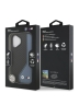 BMW для iPhone 17 чехол M-series PU Carbon/Smooth Metal logo Hard Black/Blue (MagSafe)