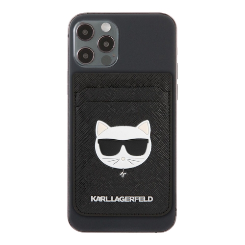 Бумажник Karl Lagerfeld Wallet Cardslot Magsafe Saffiano Choupette, черный