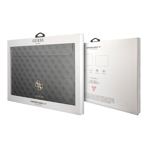 Чехол Guess Sleeve 4G Big metal logo для ноутбука 13"/14", серый