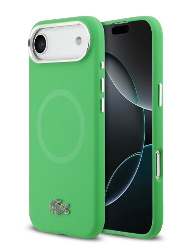 Lacoste для iPhone Air чехол Liquid silicone Lacquer Metal logo & Camera Hard Navy (MagSafe)