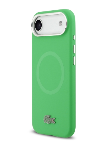 Lacoste для iPhone Air чехол Liquid silicone Lacquer Metal logo & Camera Hard Navy (MagSafe)