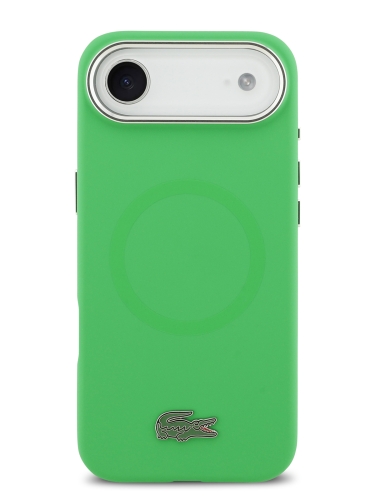 Lacoste для iPhone Air чехол Liquid silicone Lacquer Metal logo & Camera Hard Navy (MagSafe)