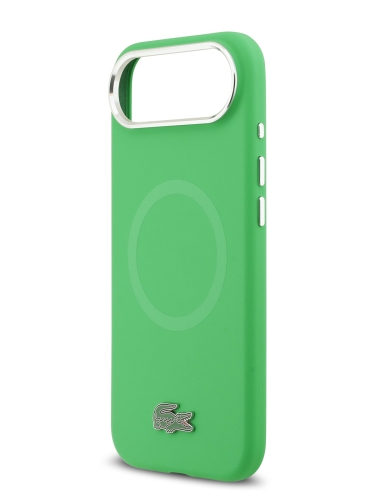 Lacoste для iPhone Air чехол Liquid silicone Lacquer Metal logo & Camera Hard Navy (MagSafe)