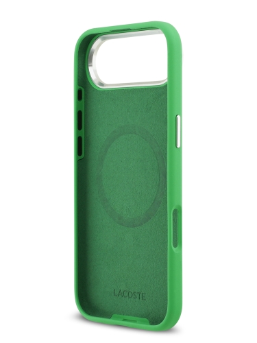 Lacoste для iPhone Air чехол Liquid silicone Lacquer Metal logo & Camera Hard Navy (MagSafe)