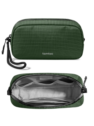 Tomtoc Travel сумка для аксессуаров Light-T12 Electronic Accessory Pouch S 1L Green