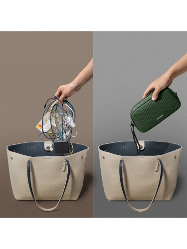 Tomtoc Travel сумка для аксессуаров Light-T12 Electronic Accessory Pouch S 1L Green