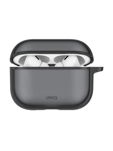 Uniq для Airpods Pro 3 чехол Veren Shockproof with carabin Smoky Frost