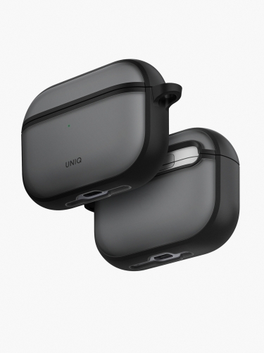 Uniq для Airpods Pro 3 чехол Veren Shockproof with carabin Smoky Frost