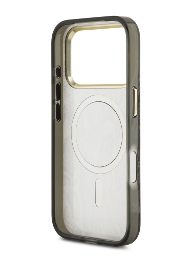 Guess для iPhone 17 Pro Max чехол IML Phyton Metal Cam Hard Brown (MagSafe)