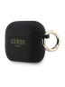 Guess для Airpods Pro 3  чехол Silicone with ring Glitter/Black
