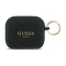 Guess для Airpods Pro 3  чехол Silicone with ring Glitter/Black
