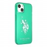 Чехол U.S. Polo TPU FLUO Logo Big horse Hard для iPhone 13, зеленый