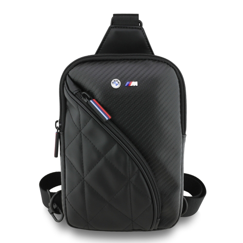 BMW для смартфонов сумка Crossbody Phone Bag PU Carbon and Metal logo Black