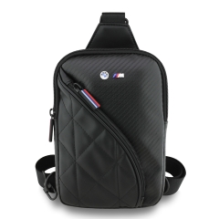 BMW для смартфонов сумка Crossbody Phone Bag PU Carbon and Metal logo Black