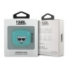 Чехол Karl Lagerfeld TPU FLUO with ring Choupette Transparent для Airpods 3 (2021), голубой