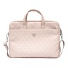 Сумка Guess 4G Bag with Triangle metal logo для ноутбуков 15-16 дюймов, розовая